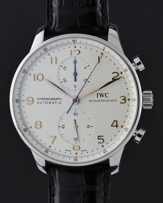 (image for) LIKE NEW UNPOLISHED IWC Portuguese Chronograph Automatic Stainless Steel Watch / IW371401